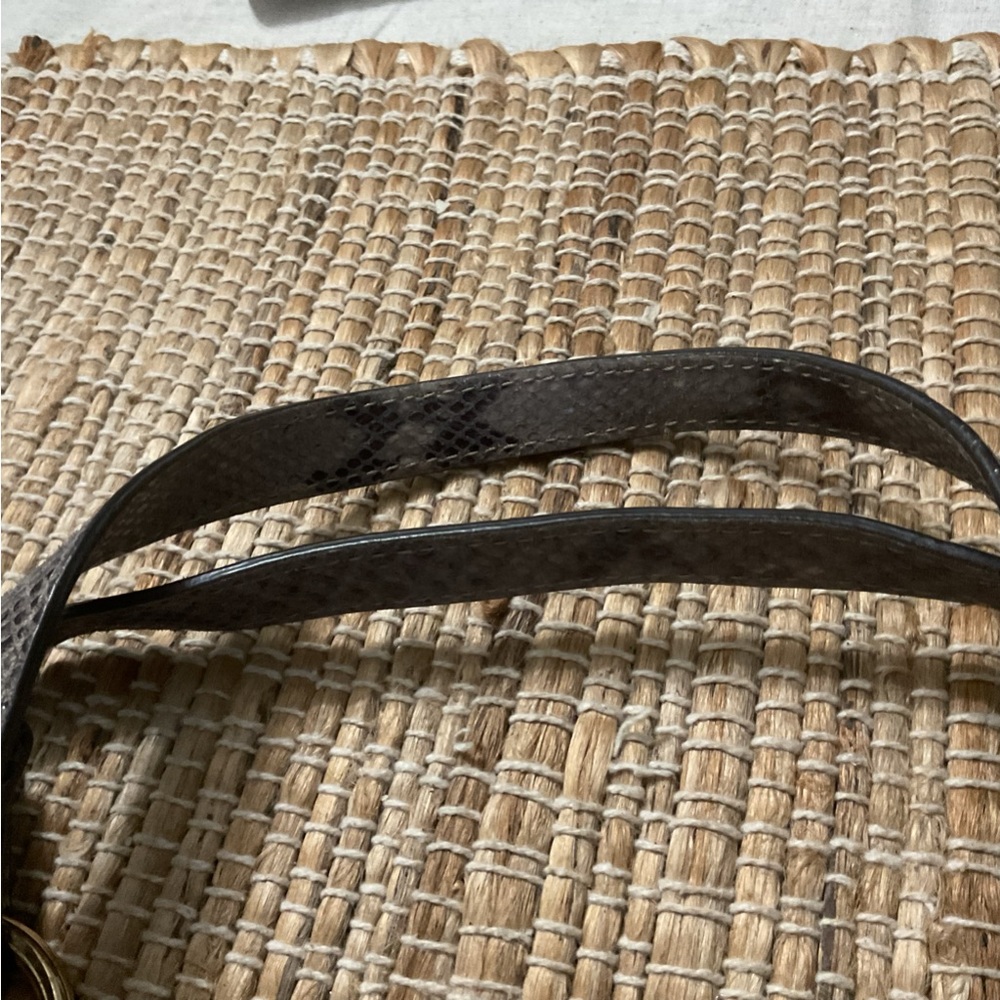 Micheal Kors Moxley Python Embossed Leather Satch… - image 7